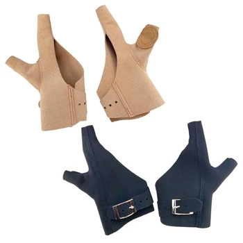 

1 Pair Cow Leather Archery Glove Hunting Finger Tab Guard Protector