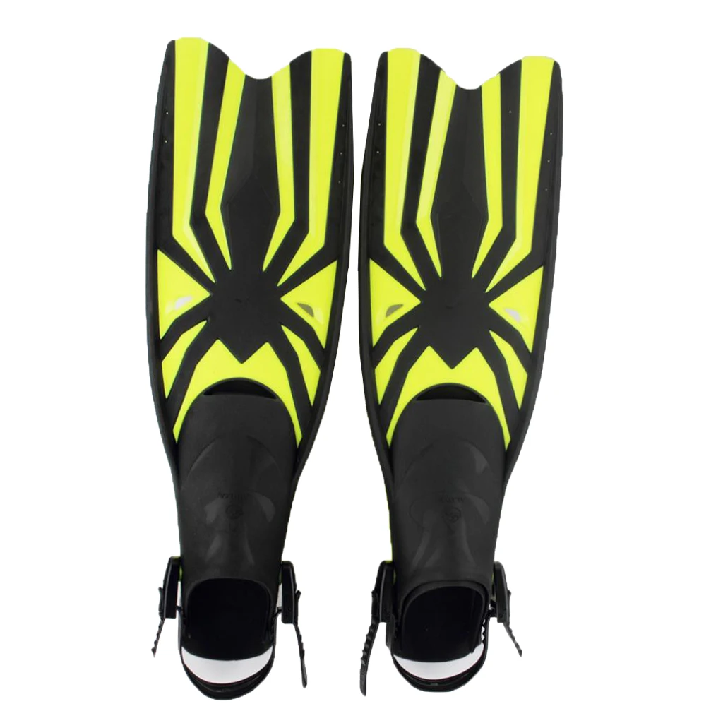 Adults Adjustable Swimming Fins Swim Flippers Scuba Remote Shoes Soft Foot Pocket Swimming Equipment Pool Accessories