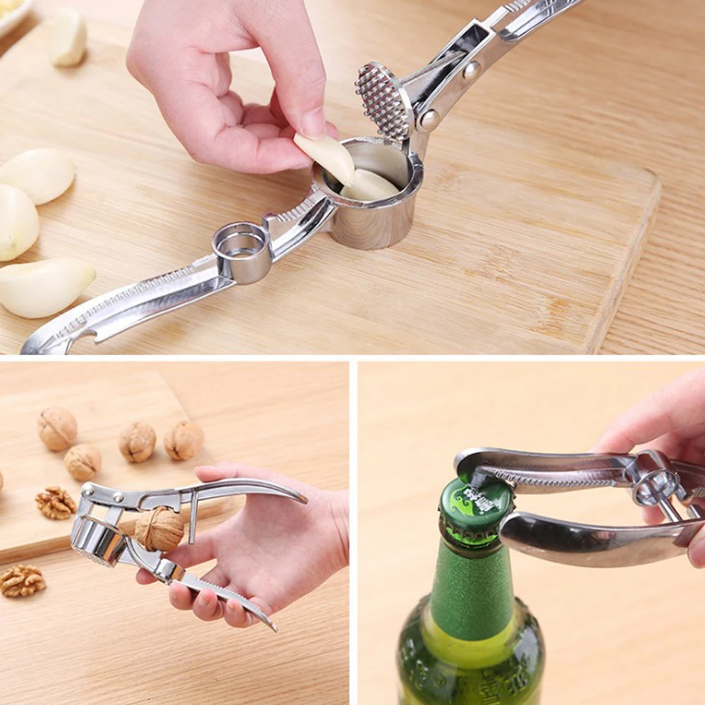 Garlic Press Crusher Mincer Chopper Peeler Squeeze Cutter