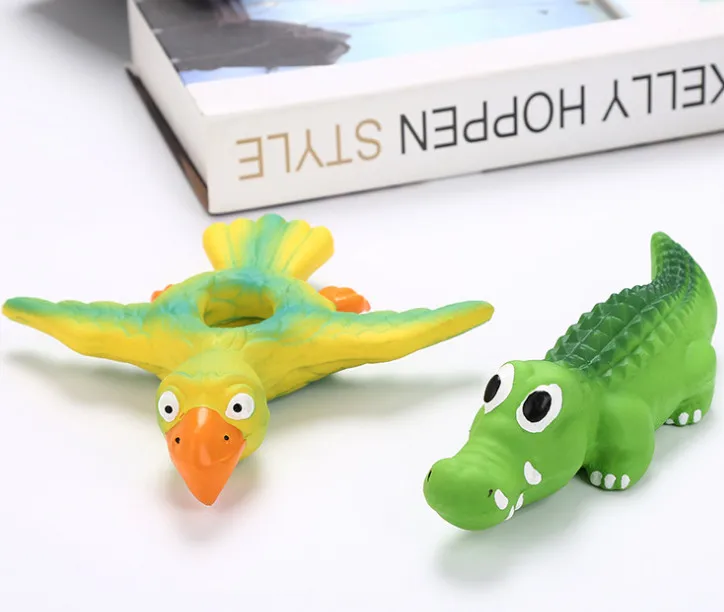 Usd1.98/pc Собака Щенок латексная игрушка игральные игрушки крокодил птица играющие игрушки звуковые игрушки для домашних животных 10 шт./партия