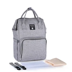 Sac à dos multifonctionnel imperméable à double épaule, grande capacité, à la mode, pour maman et bébé, 2021 