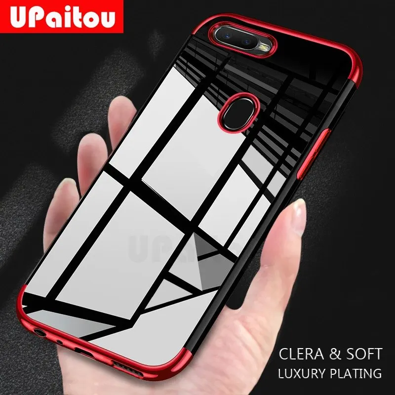 Чехол UPaitou для OPPO Realme XT 5 3 Pro A9 A5 2020 A9X A7 A7X A5S A3S A3 A1 прозрачный мягкий силиконовый