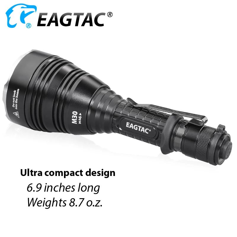 EAGTAC M30LC2 светодиодный фонарик сменный модуль XML2 XPL-HI дальний бросок 604 метров для охоты и поиска тактический фонарь 2*18650