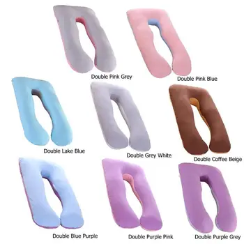 

70*130 cm Big Size Pure Cotton Fabric Multifunction Pregnancy Pillow Case Cotton Comfort Soft Cover U-Type for Maternity Women