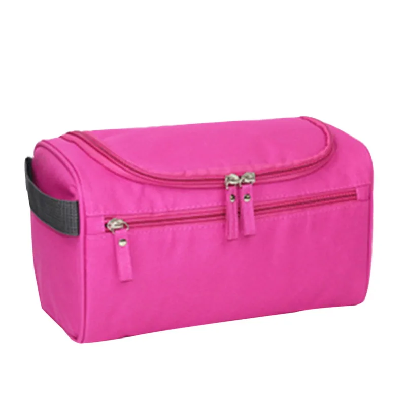 Мужская повседневная косметичка для хранения, женская сумка для путешествий, Женская многофункциональная переносная сумка-Органайзер - Цвет: rose red