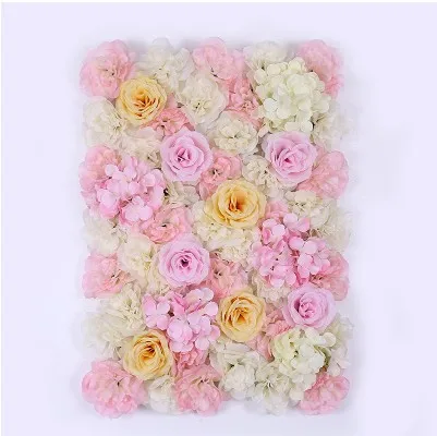 color 14 Новое поступление, 60 см x 40 см, искусственные гортензии, пионы, розы, на стену, свадебный фон, столб, дорога, свинец, украшения, поставки, 20 шт./лот - Цвет: color 14