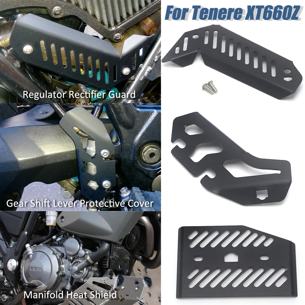 Collettore Heat Shield Leva Del Cambio Regolatore Protettivo Raddrizzatore Guard Protector Cover Per Yamaha Tenere Xt660Z Xt 660 Z