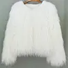 women's fur coat Colorful Furry Pink lamb wool faux fur coat female Shaggy plus size sheepskin coat winter artificial fur jacket ► Photo 3/6