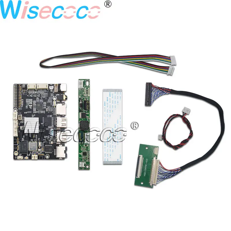 Wisecoco 12,3 дюймовый бар дисплей 850 нит ips экран LVDS 50 контактов с USB Android системная плата драйвера