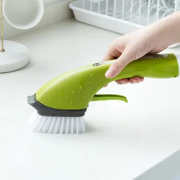 

Add Liquid Long Handle Cleaning Brush Home Stove Small Brush Kitchen Wash Pot Brush Tile Sink Gap Cleaning Brush