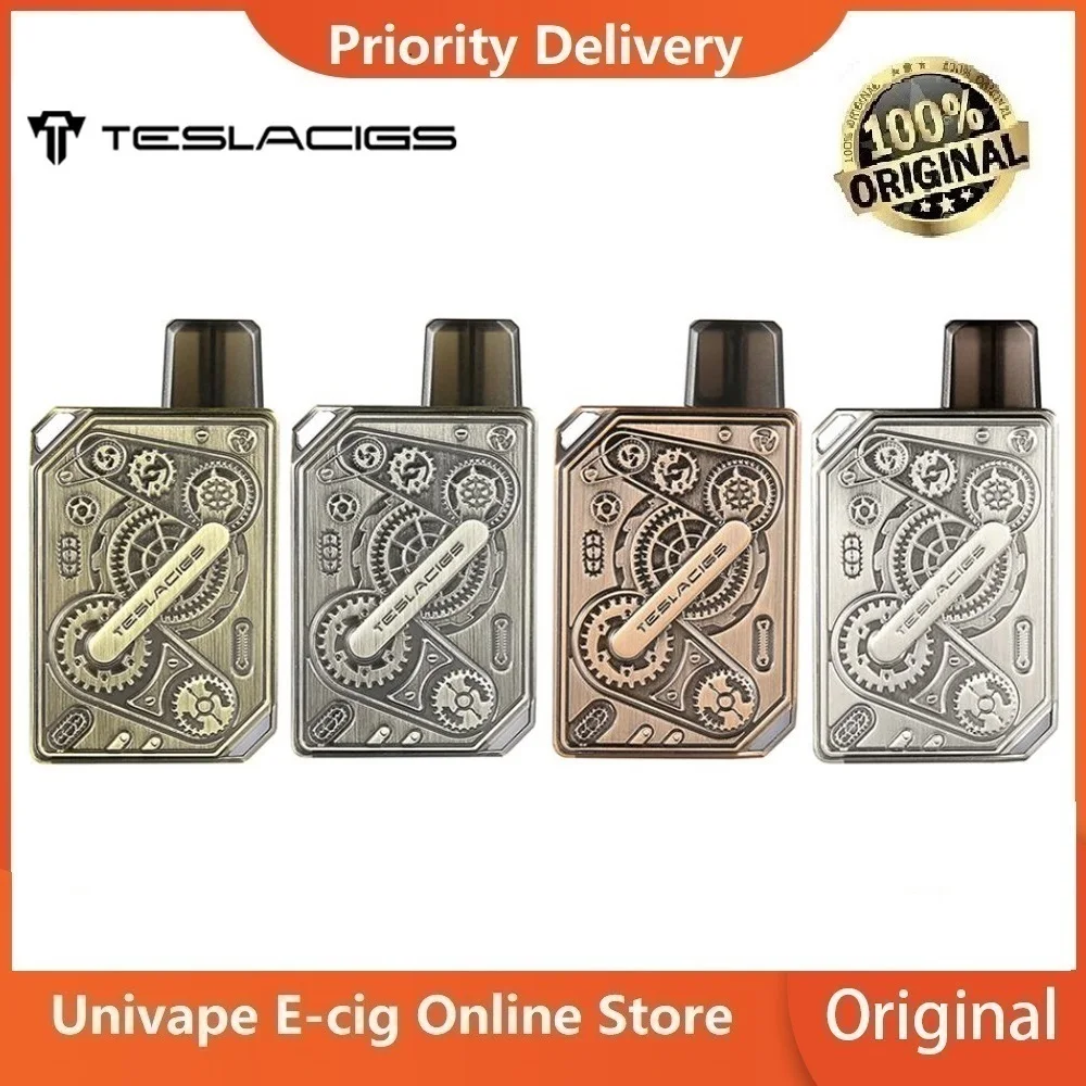 Pod Системы Оригинал Тесла панк Vape комплект с 600 мА/ч Батарея & 1 2 мл мод под