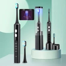 

UV Disinfection Electric Sonic Toothbrush With Sterlizer Case USB IPX7 Waterproof Portable Oral Cleaning Teeth Whitening Cleaner