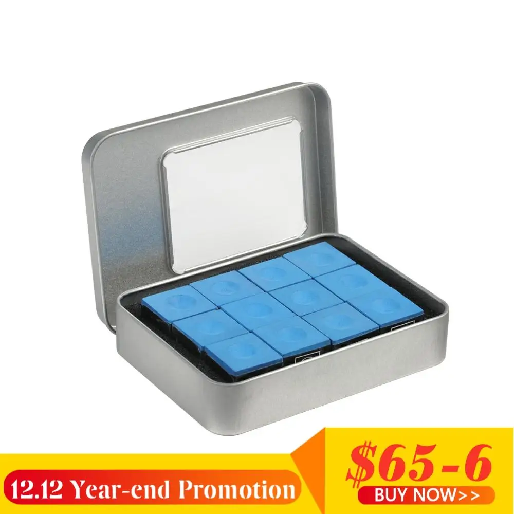 

Genuine JAPAN COSMO Chalk Billiard Chalk 12Pcs Blue Oil Pool Chalks Snooker Chalks Fine Powder Professional Billiard Accessories