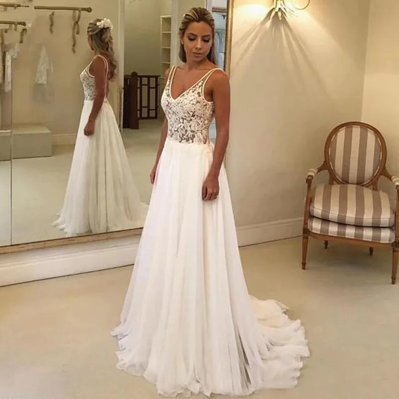 AE0005 Light Wedding Dress платье Lace Backless Vestidos De Novia Beach Wedding Party Dress Robe De Soiree Bride To Be