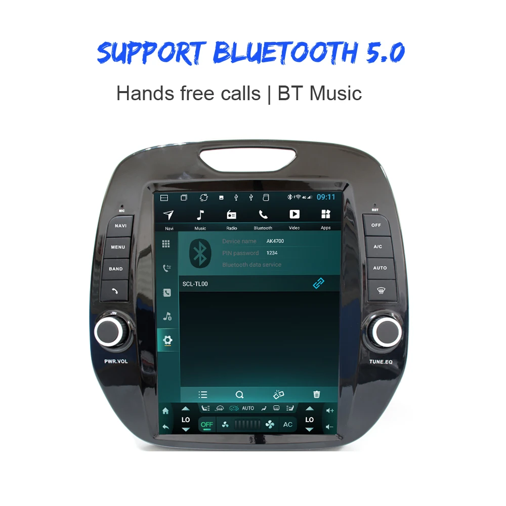 OnKar 10,4 дюймов Tesla экран Android 8,1 Восьмиядерный Автомобильный мультимедийный для Renault Captur 2013- авто радио 4 Гб+ 64 Гб 4G sim-карта