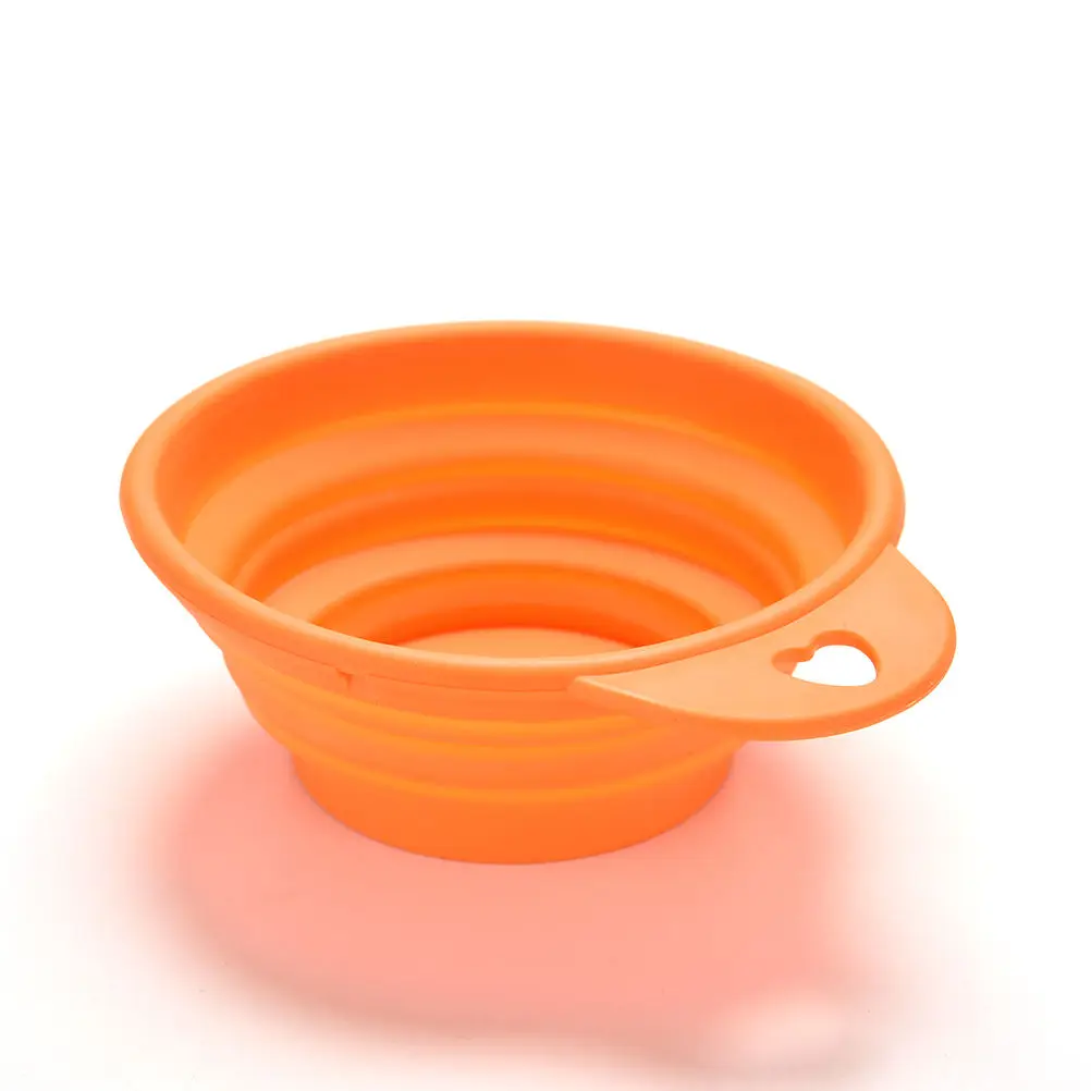 Pet Portable Silicone Collapsible Foldable Feeding Bowl Water Dish Feeder