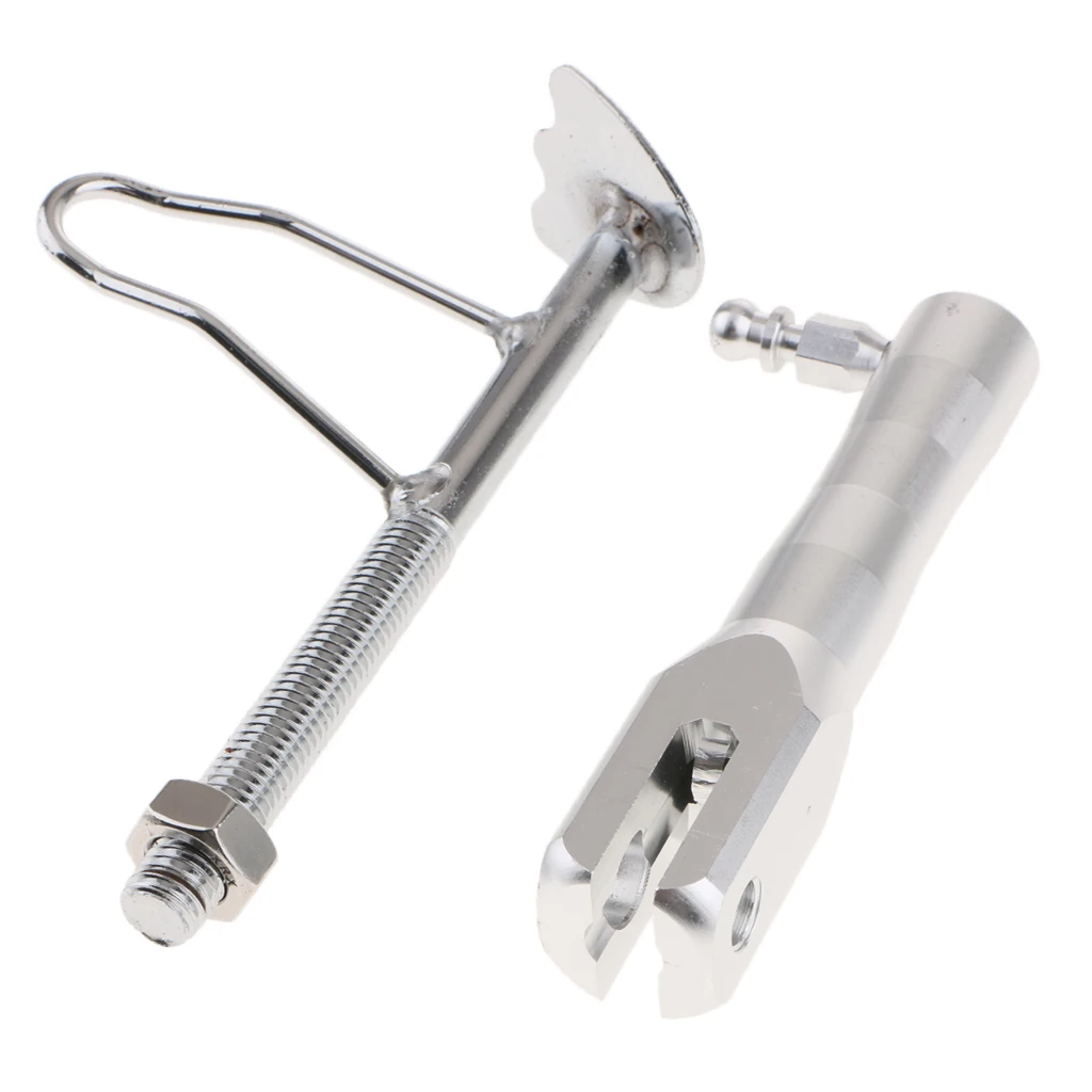 1 Piece Universal Aluminium Alloy Adjustable Motorcycle Scooter Kickstands Foot Sidestands Supporter 235-270mm 
