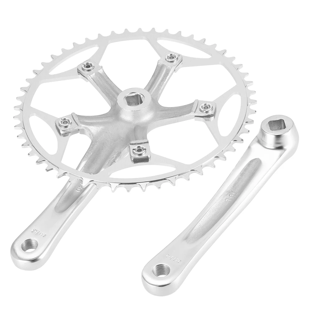 Lixada набор Шатунов для велосипеда с ЧПУ Алюминиевый Дорожный велосипед, набор Шатунов для велосипеда, запчасти для велосипеда, 52 зубца, 9/10 скорости, запчасти для велосипеда