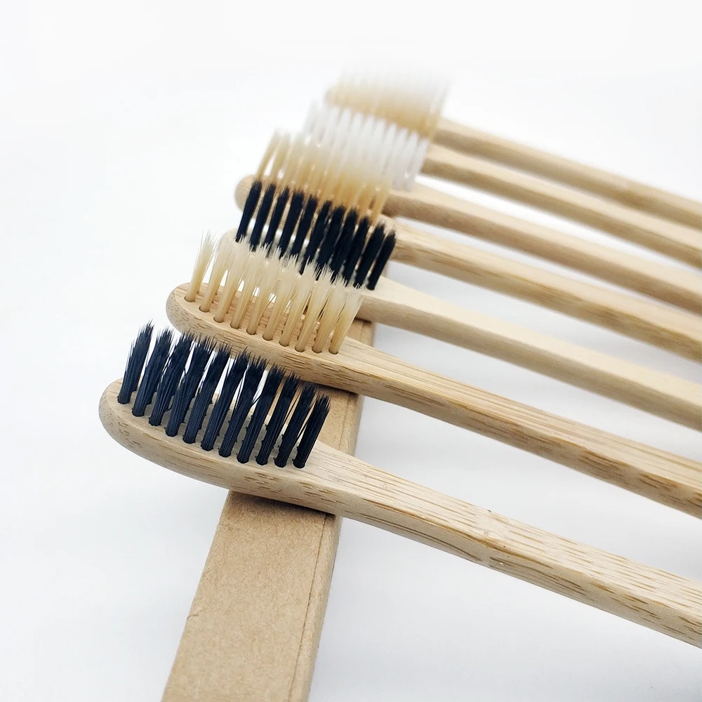 10Pcs Toothbrush Soft Bristle Wooden Tooth Brush Natural Bamboo Handle Dental Oral Care Eco Friendly Travel Tooth Brush