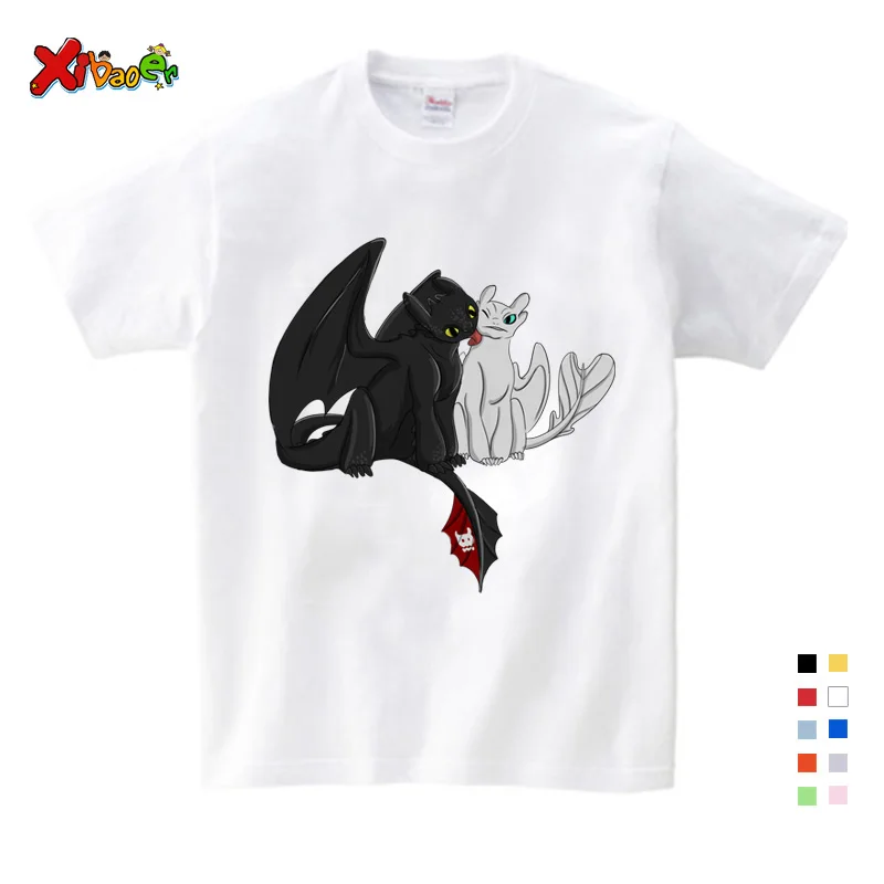 Коллекция года, Детская футболка с беззубиком милые мужские топы, футболки с рисунком «Как приручить дракона» 6 лет, летняя серая одежда хлопковая футболка - Цвет: Child t-shirt
