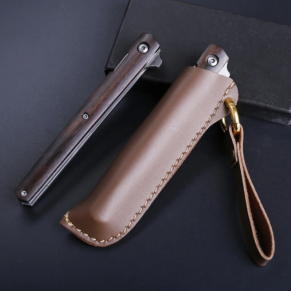 Flipper M390 Folding Knife Blade Mini Folding Pocket Knife Wood Handle Rescue Outdoor Camping Knives Hunting Knife Survival