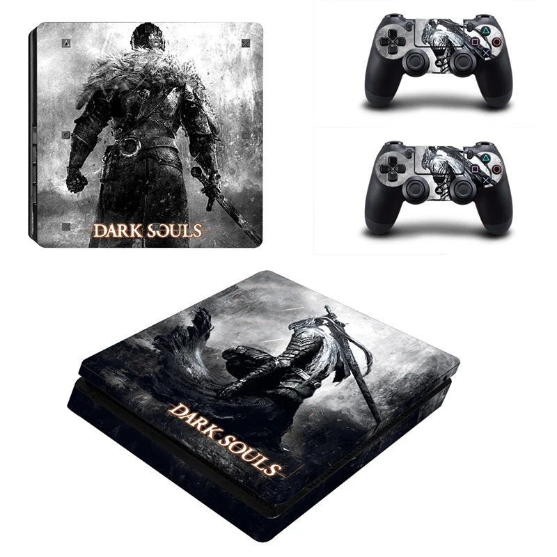 Dark Souls Remake PS4 Slim Skin виниловая наклейка, стикер для консоли sony Playstation 4 и 2 контроллера PS4 Slim Skin стикер