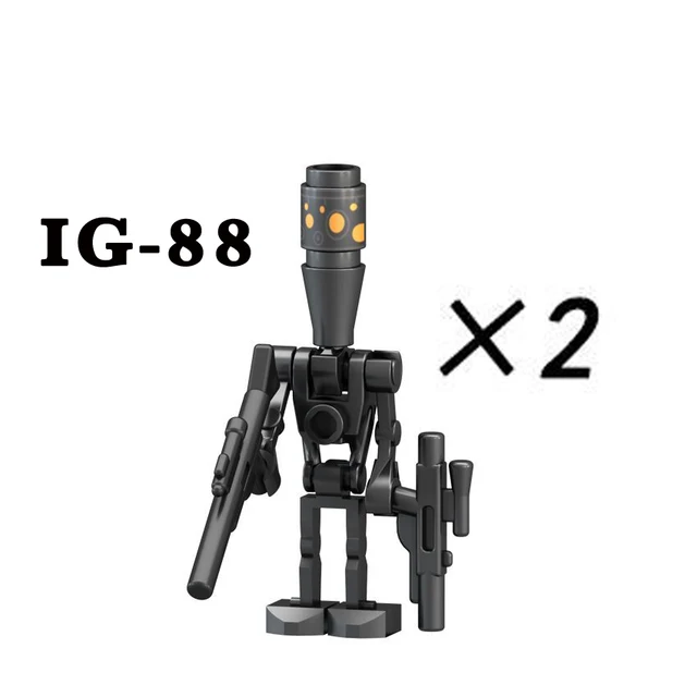 R2-D2 BB-8 C-3PO R5-D8 K-2SO IG88 Super Battle Buzz Droid General Grievous Building Blocks R-3PO Brick Figure Kids Christmas Toy E-PG805