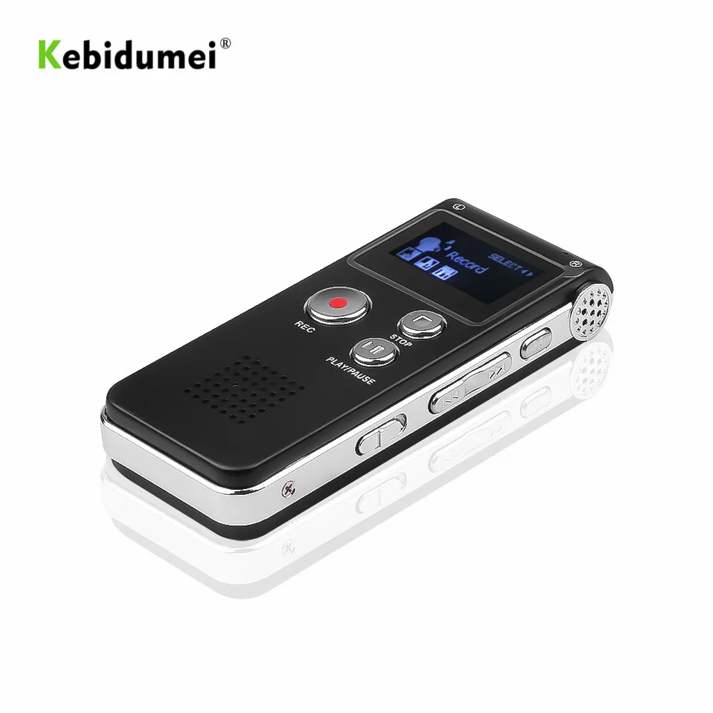 Диктофон kebidumei 8 ГБ USB диктофон цифровой аудио для бизнеса с MP3 плеером встроенным