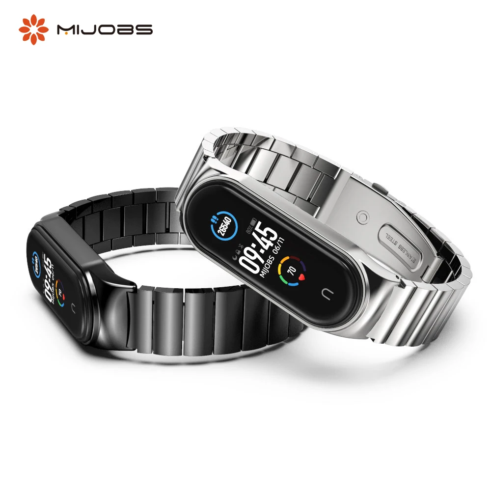 Per Xiaomi Mi Band 6 5 4 3 Smart Bracelet Per Mi Band 6 Cinturino In Metallo Correa Miband 3 4 Pulseira Pars485 Opaska Nfc Versione Globale
