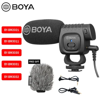 

Boya BY-BM3030 BM3031 BM3032 BM2021 BM3011 Microphone Supercardioid Condenser Interview Capacitive Camera Video Mic for Cameras
