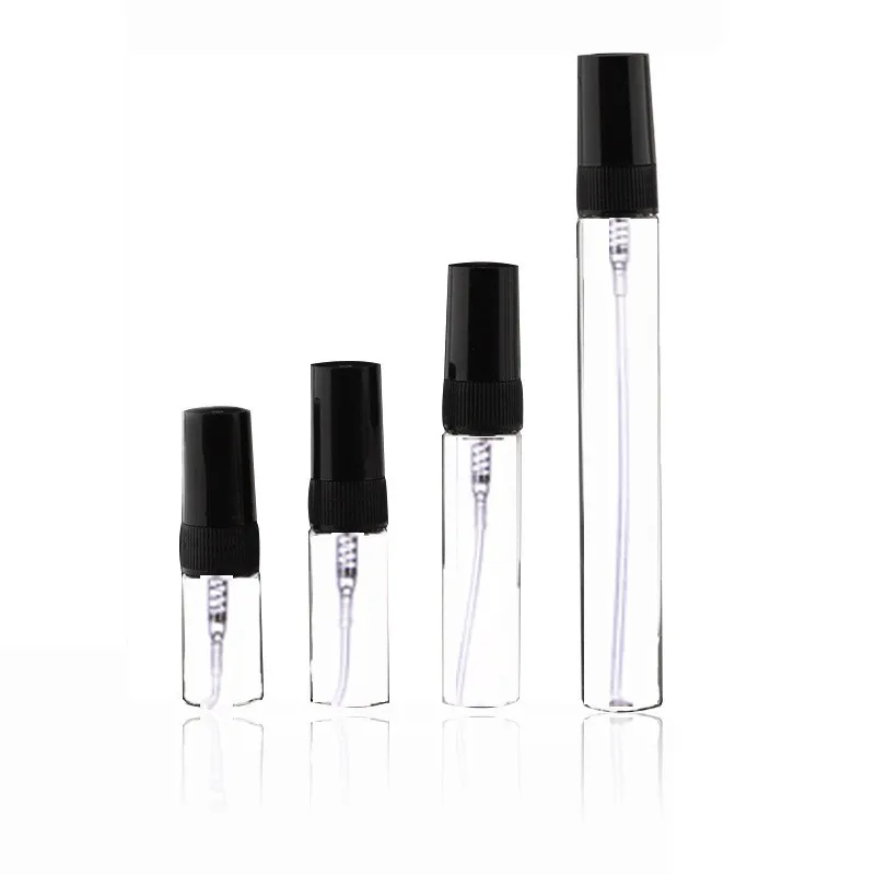 

1Pc 2ML 3ML 5ML 10 ML Mini Glass Spray Perfume Bottle Travel Portable Liquid Cosmestic Empty Refillable Bottls Sample Test Tube