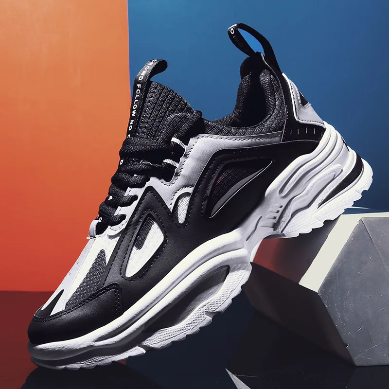 

Spring/Autumn Breathable Men Sneakers Light Comfortable Adult Man Shoes Cool Colorful Flat Platform Dad Casual Sneakers Shoes