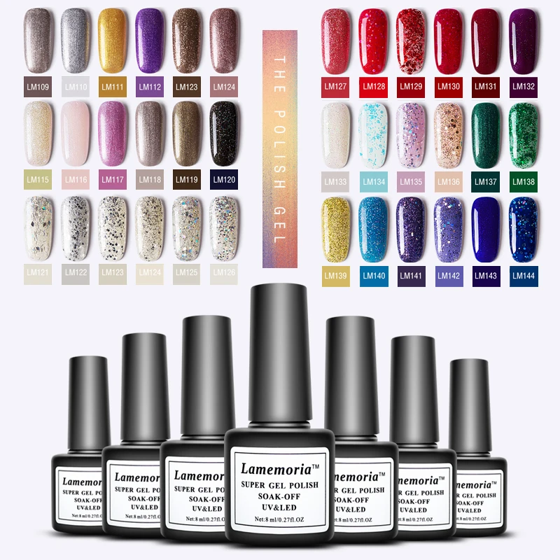 

1pc Gel Varnish Nail Polish UV Shiny Hybrid Nail Art Manicure Nails Extension 8ML Vernis Semi Permanent Primer Gel Nail Polish