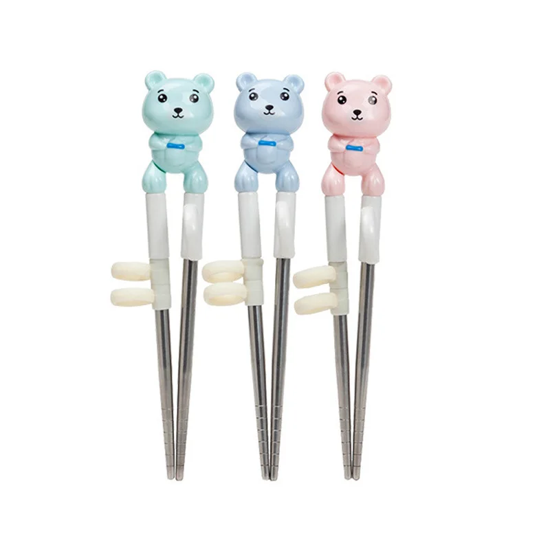 

Duo la duo bu Infants Cartoon xue xi kuai Baby Training Tableware Stainless Steel xue xi kuai Single Pack