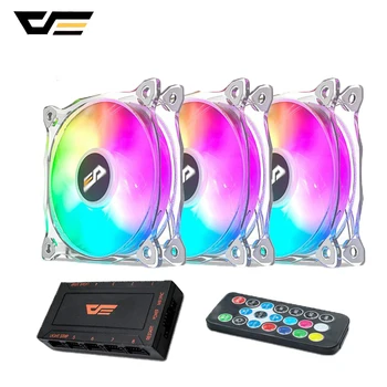 

darkFlash CF8 Pro PC Case Fan 120mm RGB LED CPU Cooling Fan 5V/3Pin Quiet+Remote AURA SYNC Computer CPU PC Case Fan