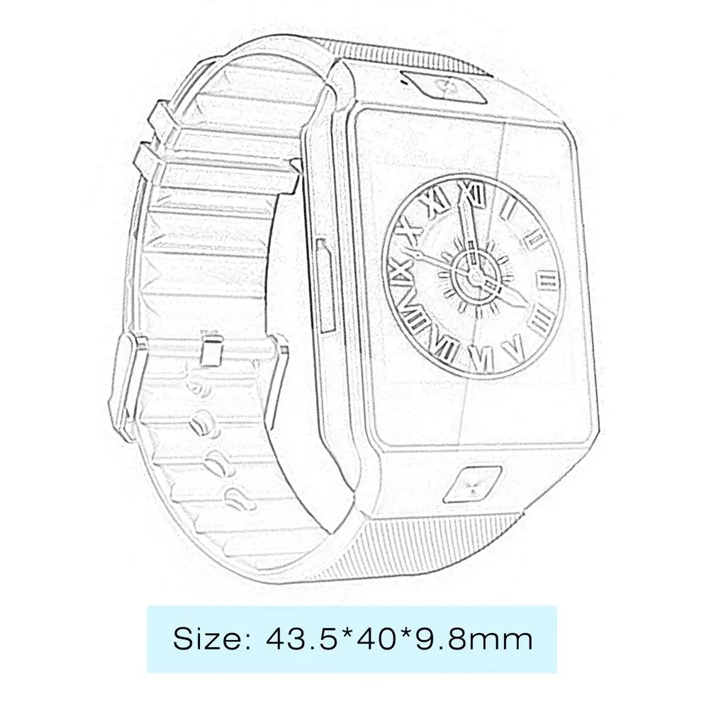Wearable Devices DZ09 bluetooth smart watch for android phone support SIM/TF Multi languages men women children sport wristwatch
