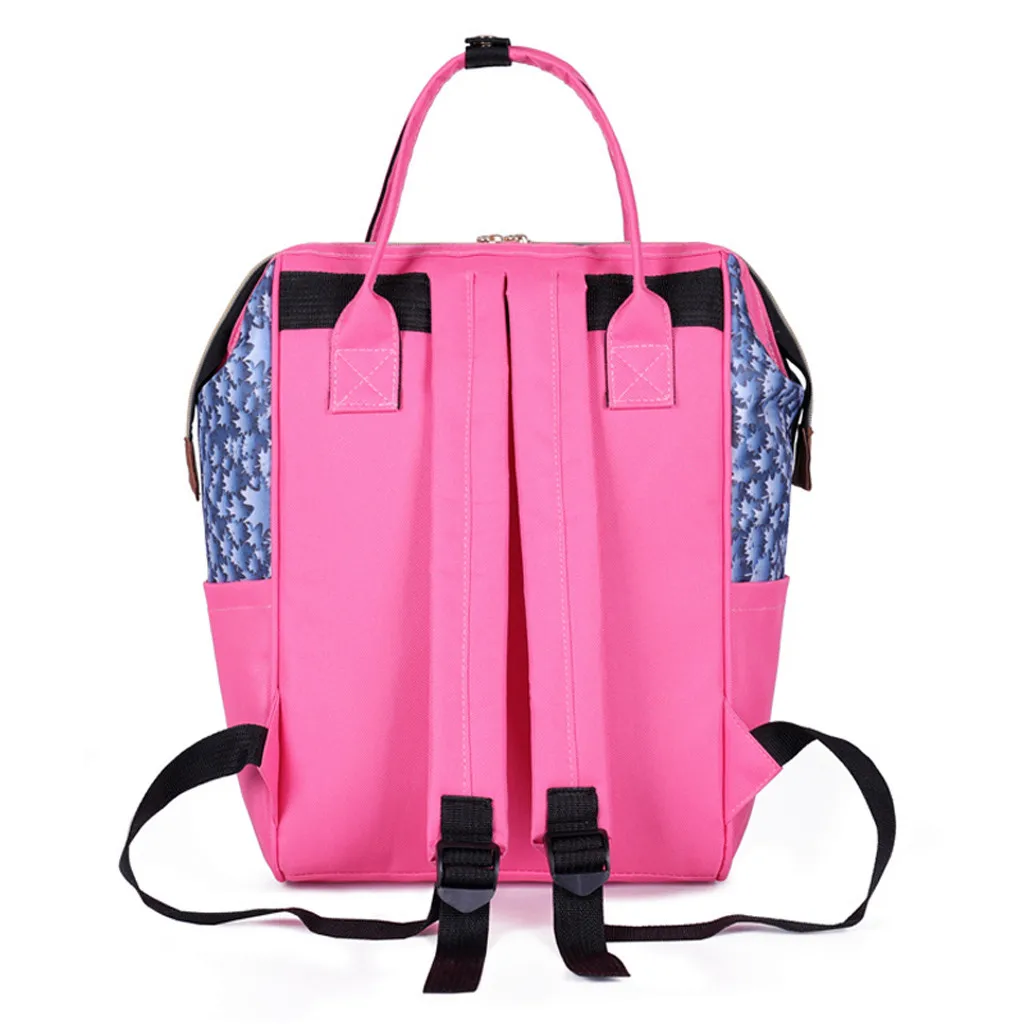 Diaper Bag Baby Nappy Bag Mummy Daddy Backpack Large Capacity Waterproof Casual Laptop Bag Rechargeable Holder for Bottle