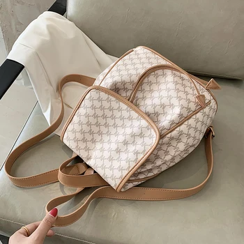 

PU Leather Women's Backpack Autumn Winter Trendy Shoulder School Bag for Teenager Girls Large Capacity Female Backpacks 2020 New