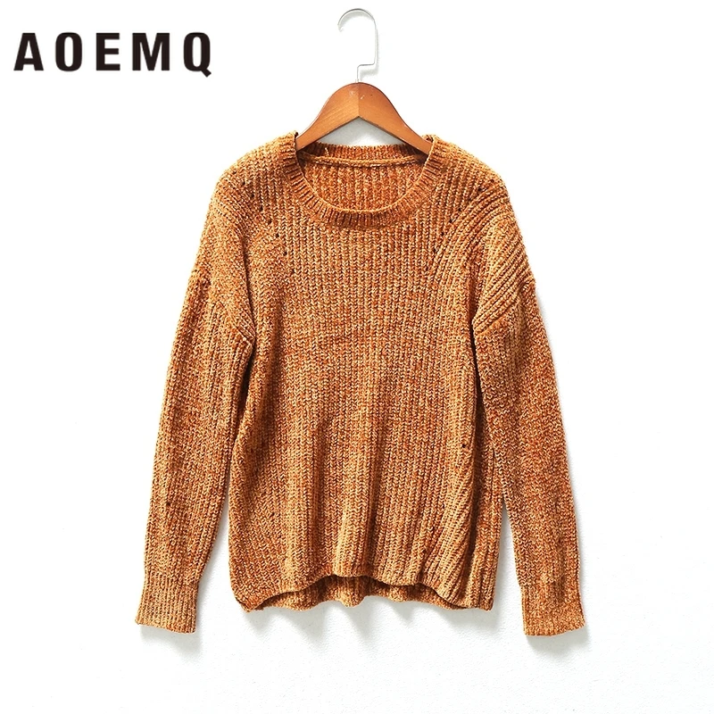 

AOEMQ Casual Sweater 5 Colors Winter Thick Warm Hand Made Sweaters Christmas Surprise Present Adults Sweater Women Clothing