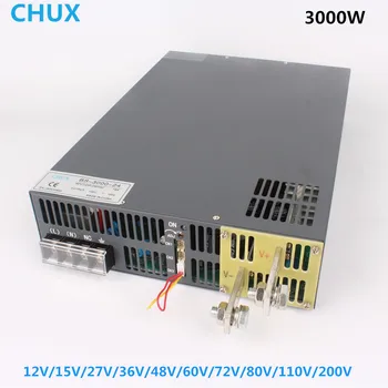 

CHUX Ultrathin Switching Power Supply 3000W RSP 12V 15V 24V 36V 48V 60V 72V 80V 110V 200V Signal Control LED Transformer
