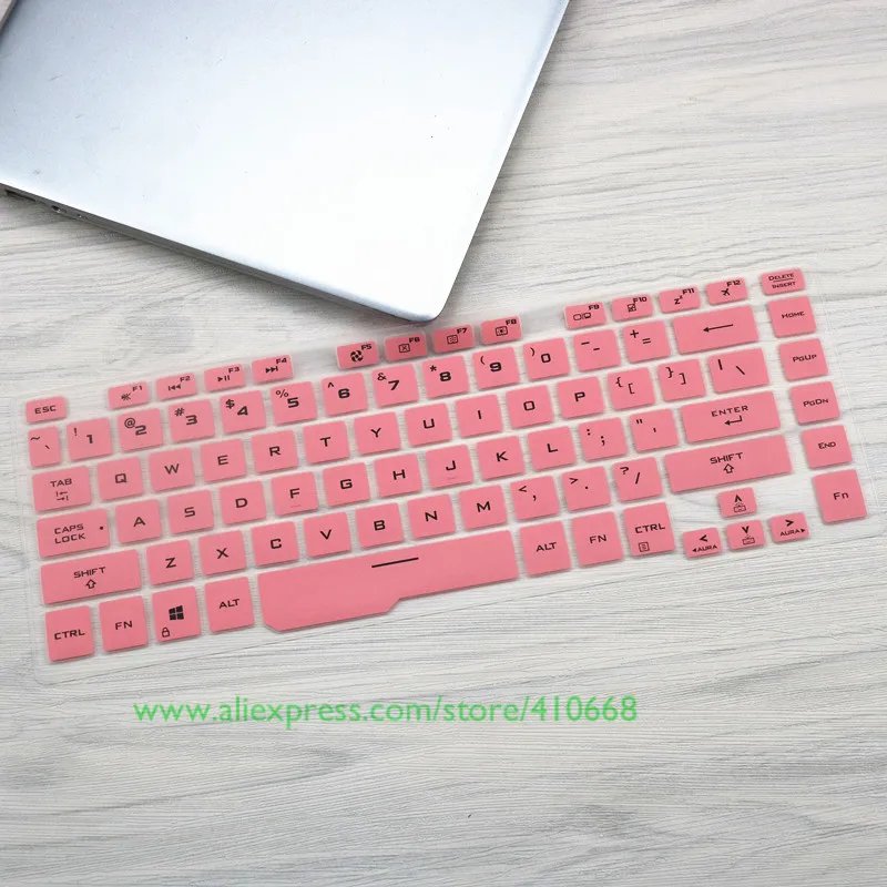 Защитный чехол-клавиатура для ноутбука ASUS ROG Zephyrus M GU502 GU502GU GU502GV GU502G es031t S7D S5D S5DU 15,6" - Цвет: Pink