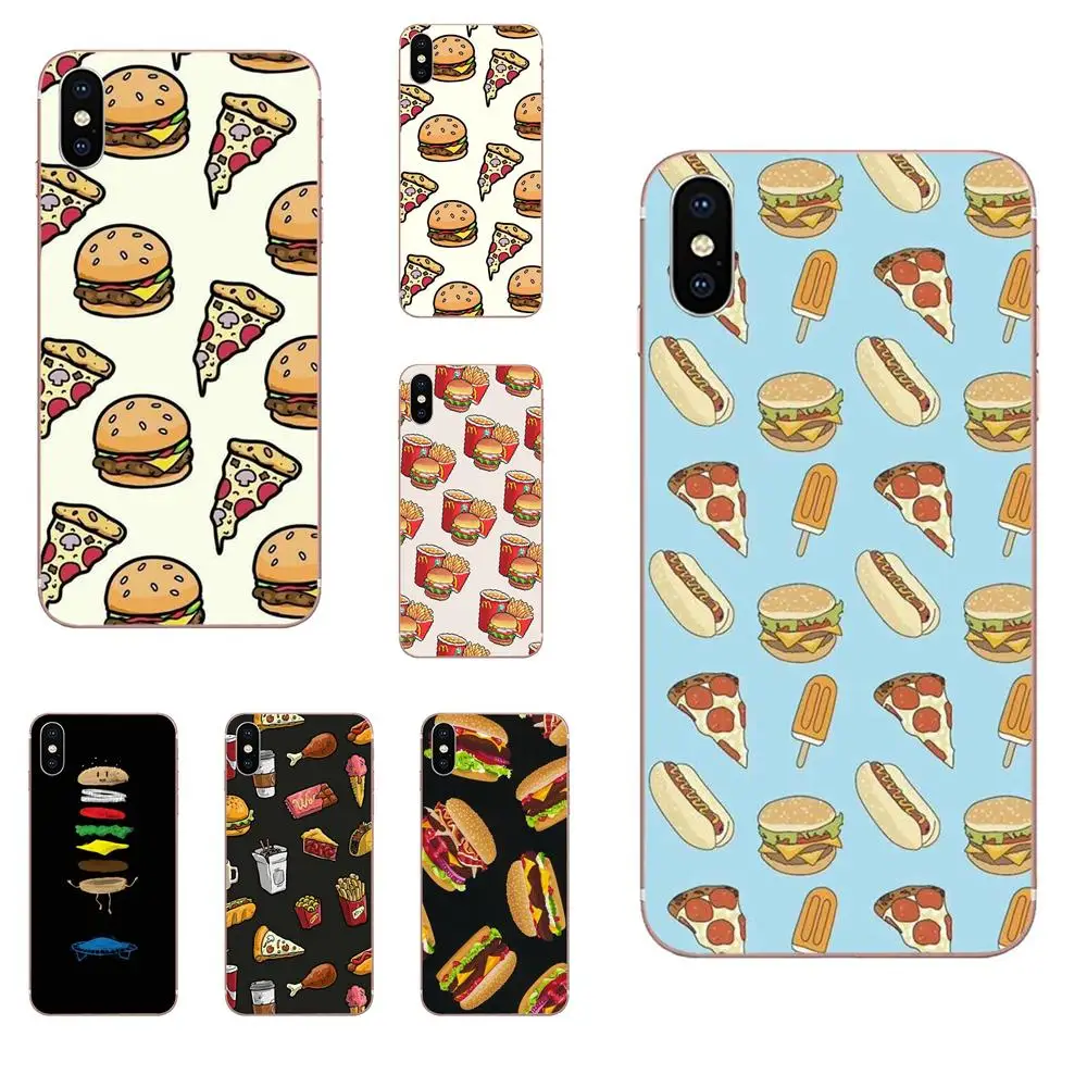 

Fast Food Hamburger For Huawei P7 P8 P9 P10 P20 P30 Lite Mini Plus Pro Y9 Prime P Smart Z 2018 2019 TPU Case Cover