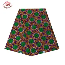 Зеленый Анкара ткань Африканский полиэстер настоящий воск принт высокое качество 6 ярдов 3 ярдов африканская ткань для вечерние платья FP6250