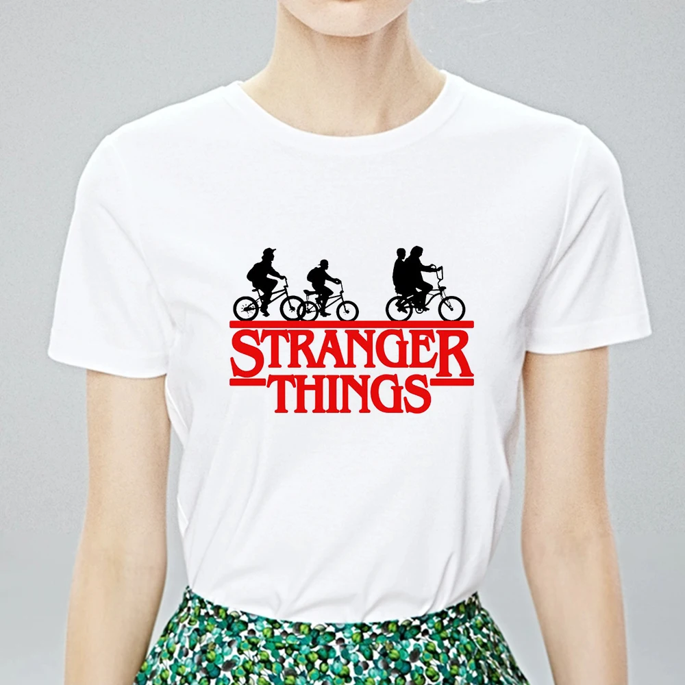 

Summer Stranger Things Fun Monogram T shirt With A Goth Trendy Graphic Vogue Oversize T-shirt Cheap Youthful Harajuku Tshirt