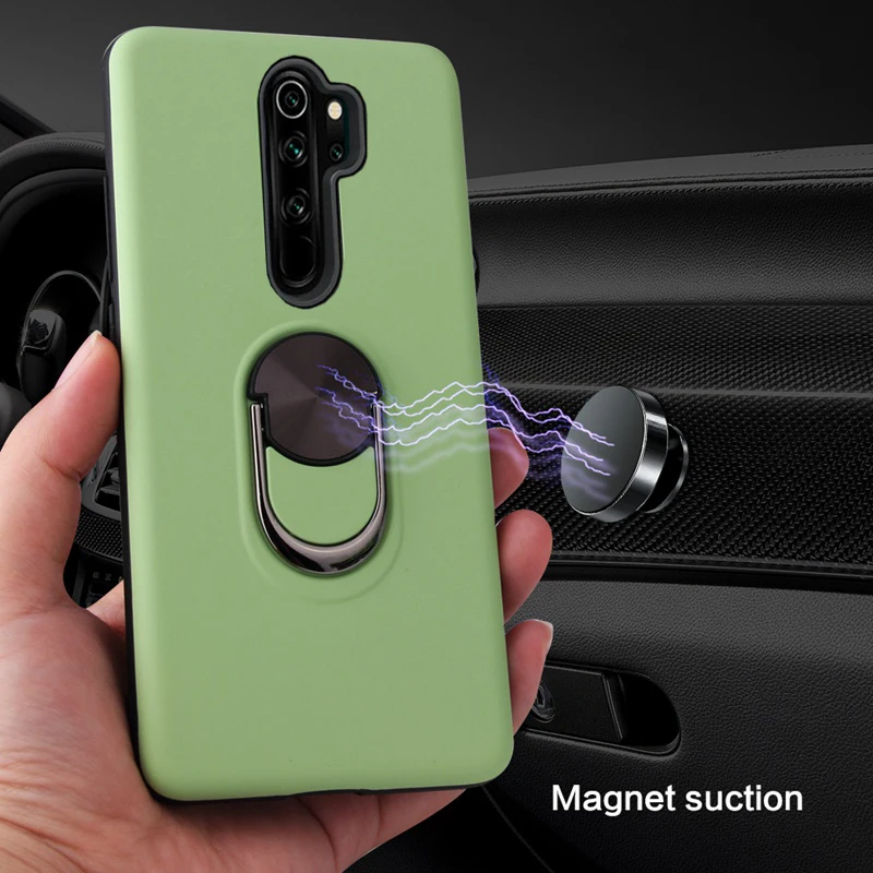 Чехол для Redmi Note 8 Pro 360 кольцевой Защитный Гибридный чехол автомобильный