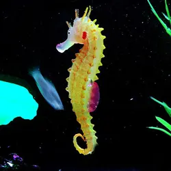 Искусственный Осьминог светящийся гиппокамп аквариум Аквариум Ландшафтный Декор светящийся эффект растения животных водный орнамент