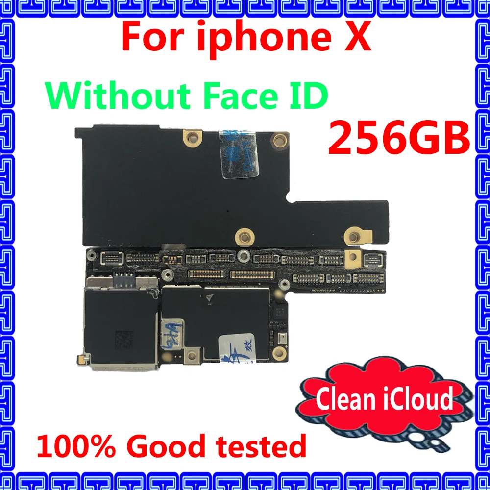 256 ГБ без лица ID для iphone X материнская плата разблокирована для iphone x IOS системная логическая плата iCloud материнская плата