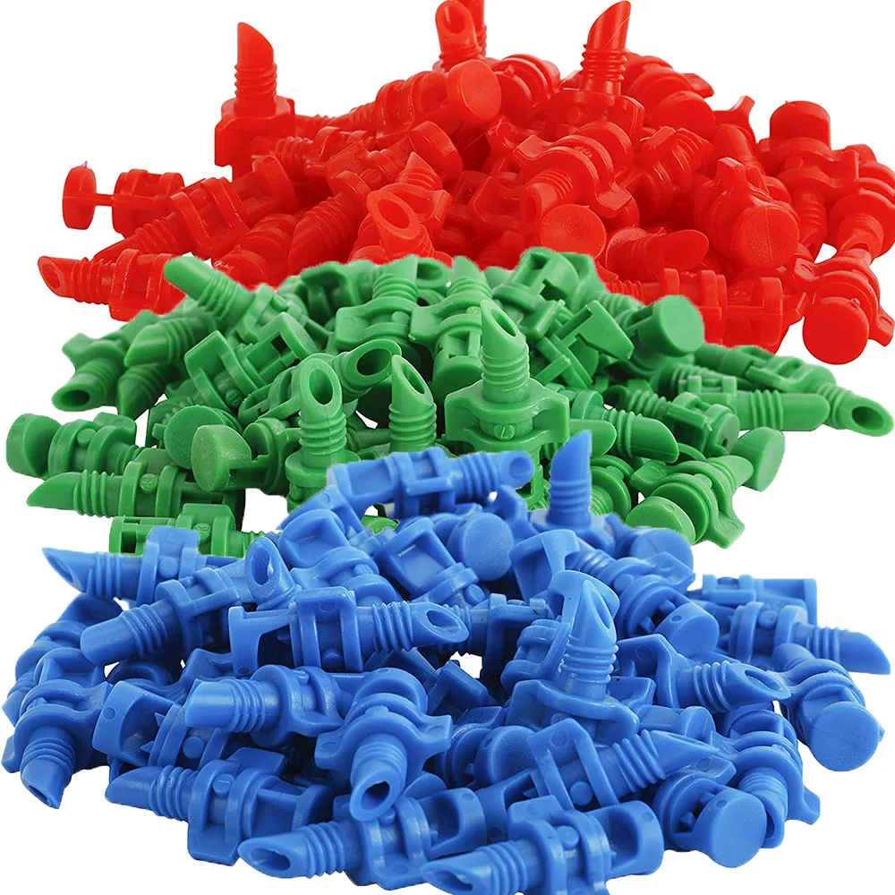 Garden Sprayer 100 Pcs 90/180/360 Degrees Simple Refraction Nozzle Garden Sprinkler High Quality Fruit Tree Irrigation Gardening Mist Sprayer