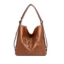 Женские сумки на плечо из искусственной кожи высокого качества, модные однотонные вместительные женские сумки-Хобо, сумки с несколькими карманами, женские сумки