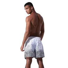 Мужские быстросохнущие летние пляжные шорты с цветочным принтом, Повседневные Дышащие мужские спортивные шорты для бега, спортзала